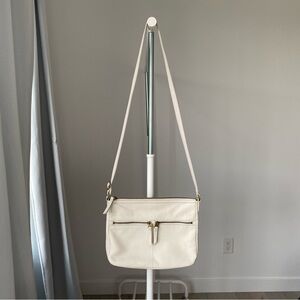 Like New!  Fossil White Crossbody Bag